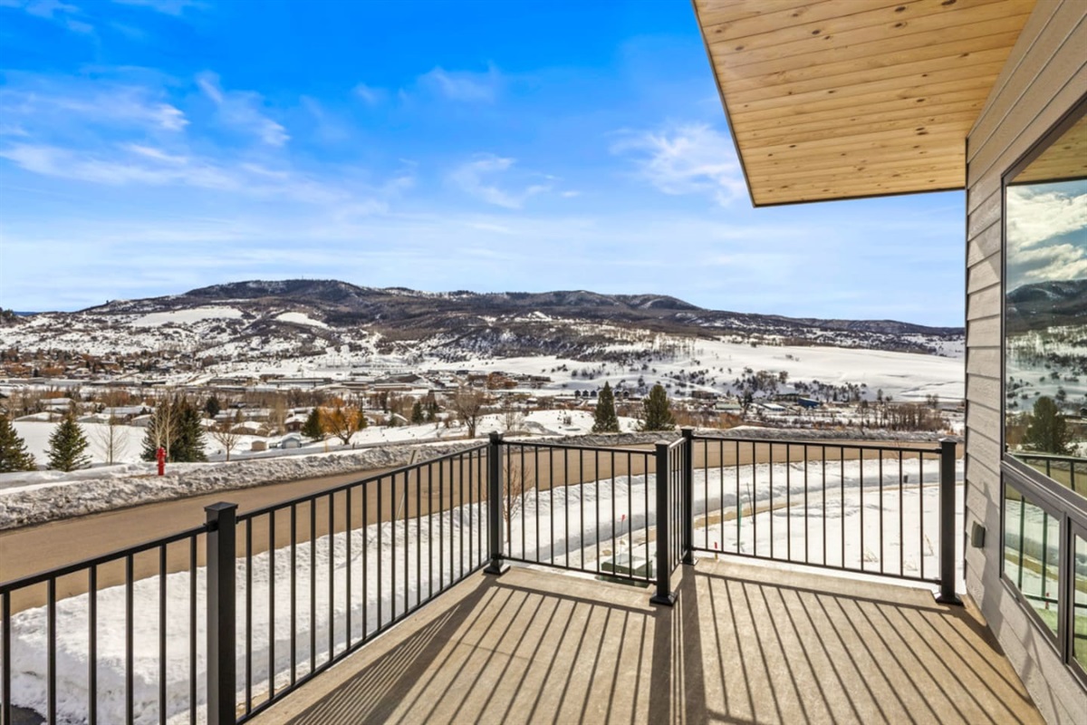 View of Emerald Mountain from Upper Level Deck