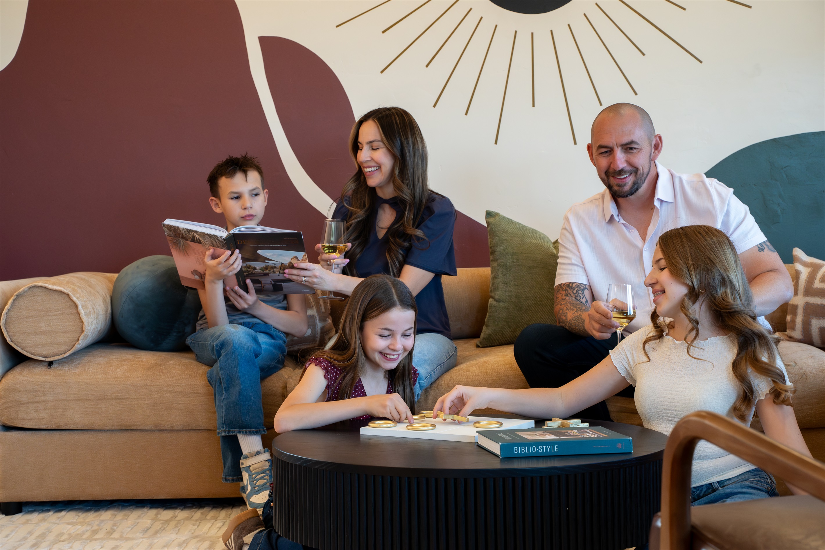 Unwind and connect. The spacious living room is the perfect gathering place for family game nights, sharing stories, and making lasting memories together.