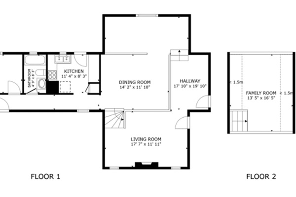 The Velvet Moose Floor plan