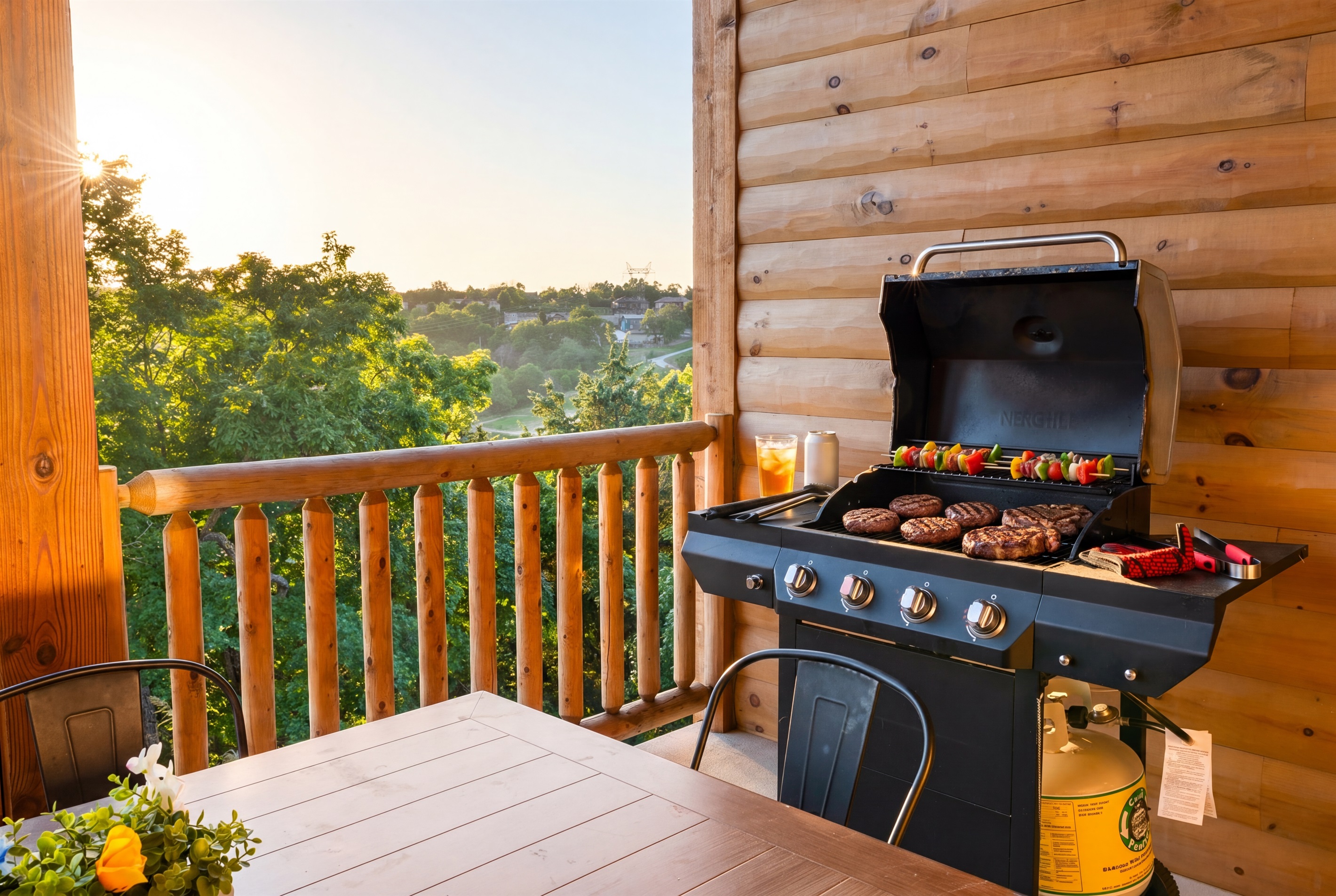 Fire up the grill for burger night with a view over Table Rock Lake