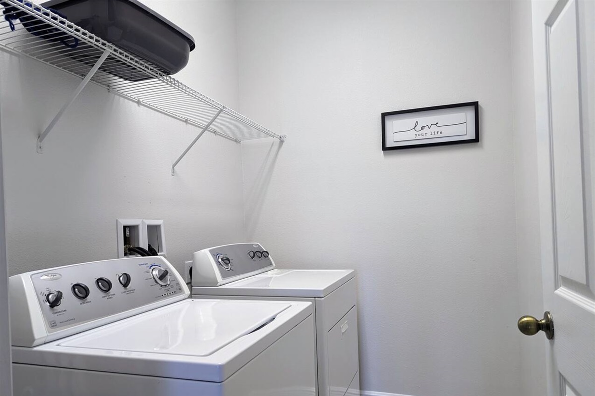 Full size washer and dryer