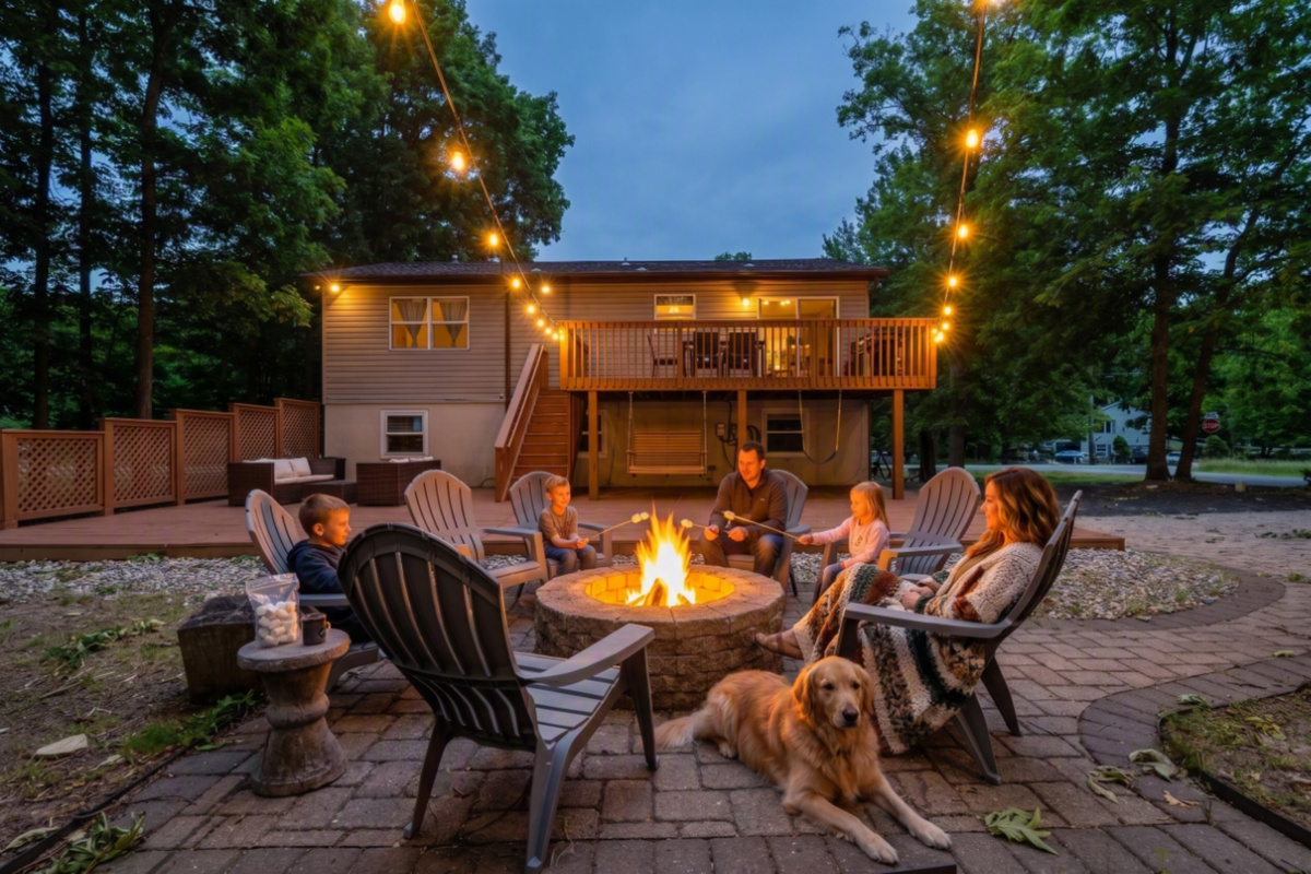 Sit out under the stars and enjoy. Perfect summer evenings