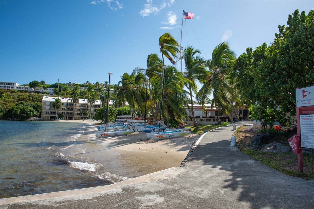 Just a few minutes walk to the St. Thomas Yacht Club!