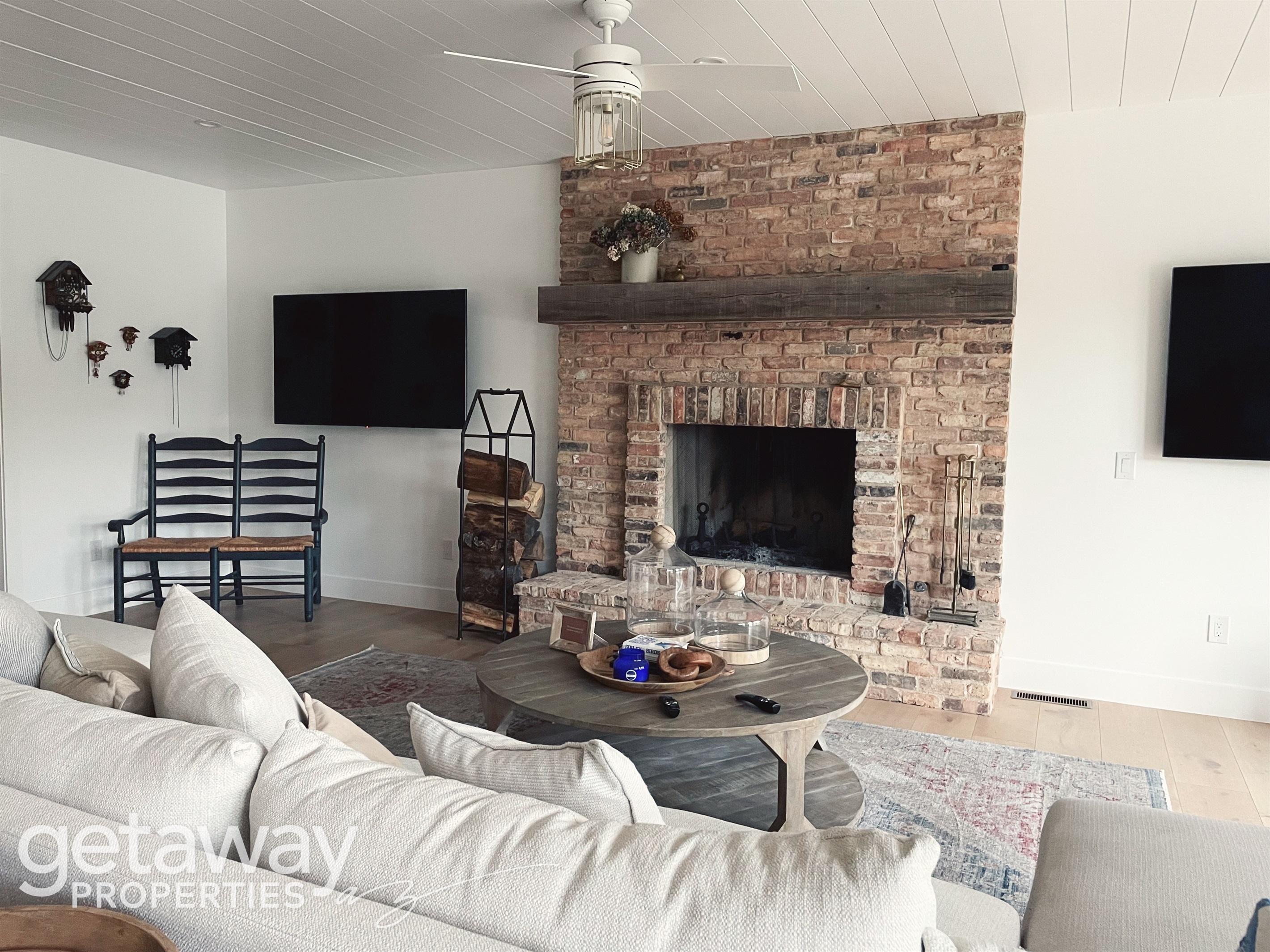 family room fire place
