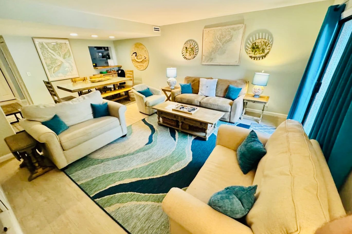 Living room with two sofas