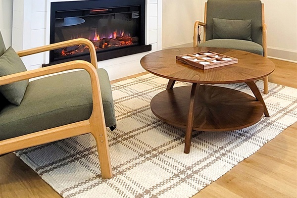 Grab a book, start a puzzle,  join the movie or just cozy up with a cup of coffee by the electric fireplace!