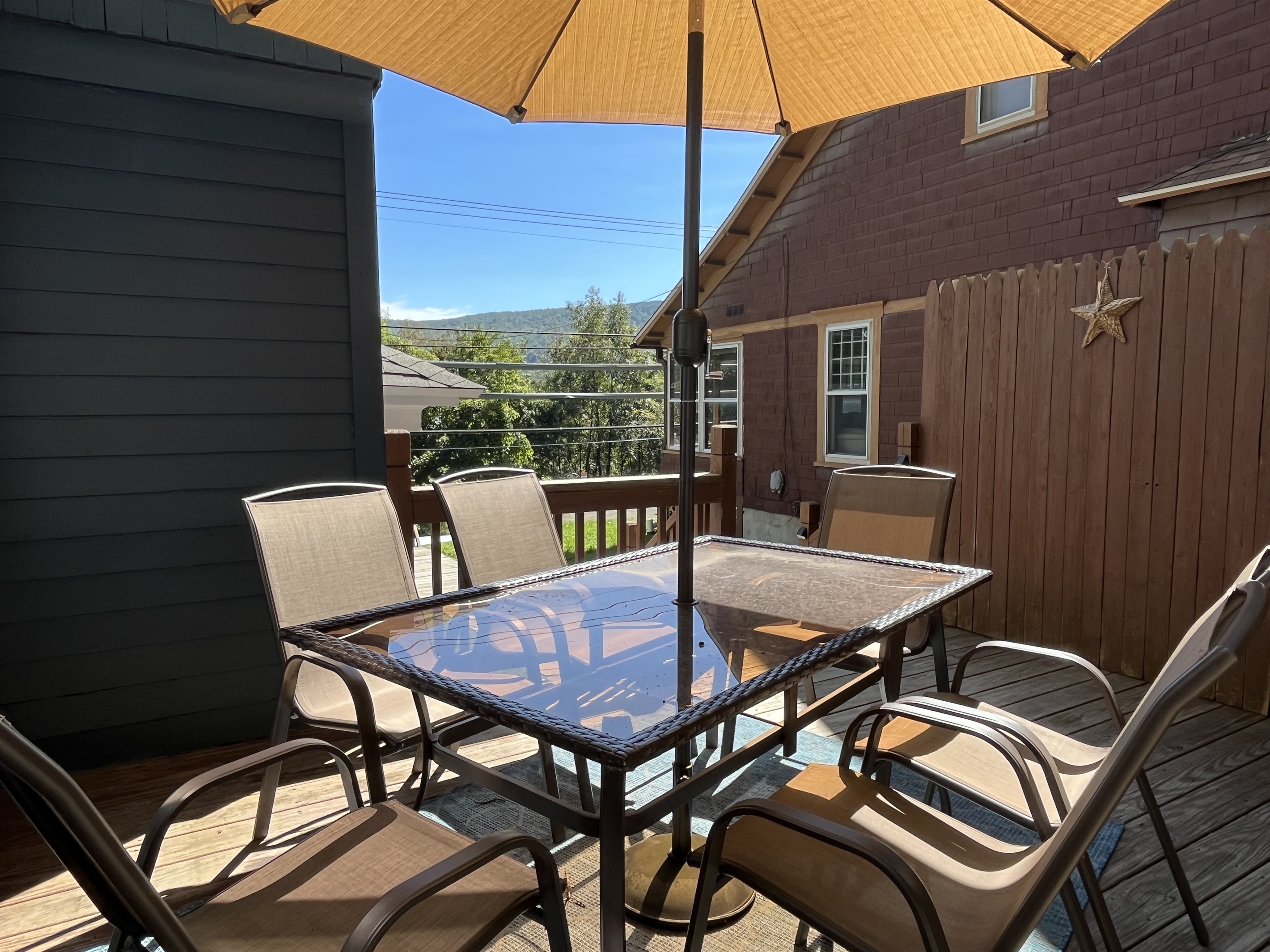 Outdoor dining area
