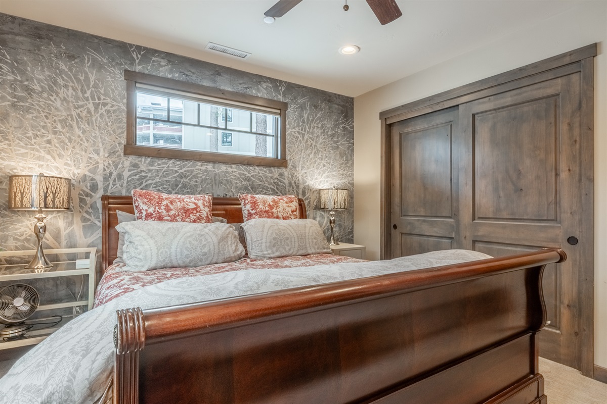 This suite includes its own walk-in shower bath—ideal for shared stays without compromise.