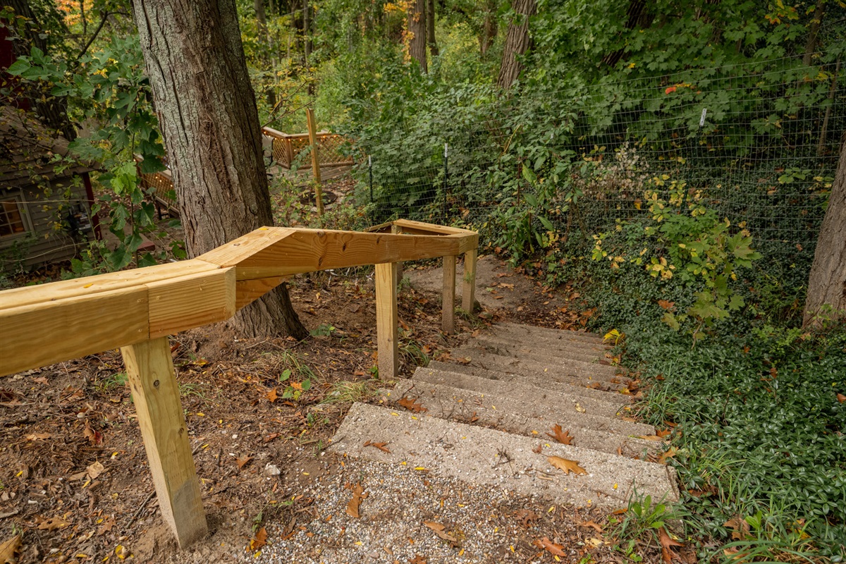 Stairs to the entry Door