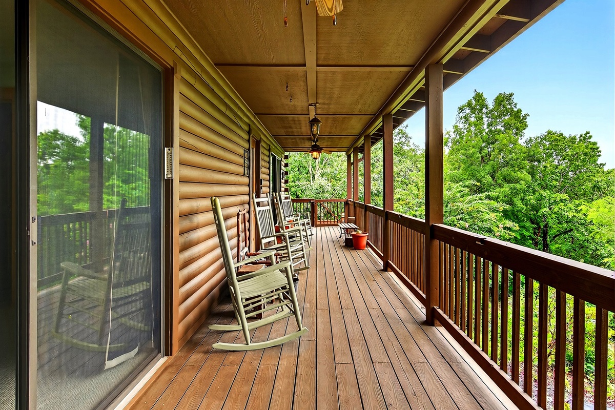 Enjoy your morning coffee on the deck