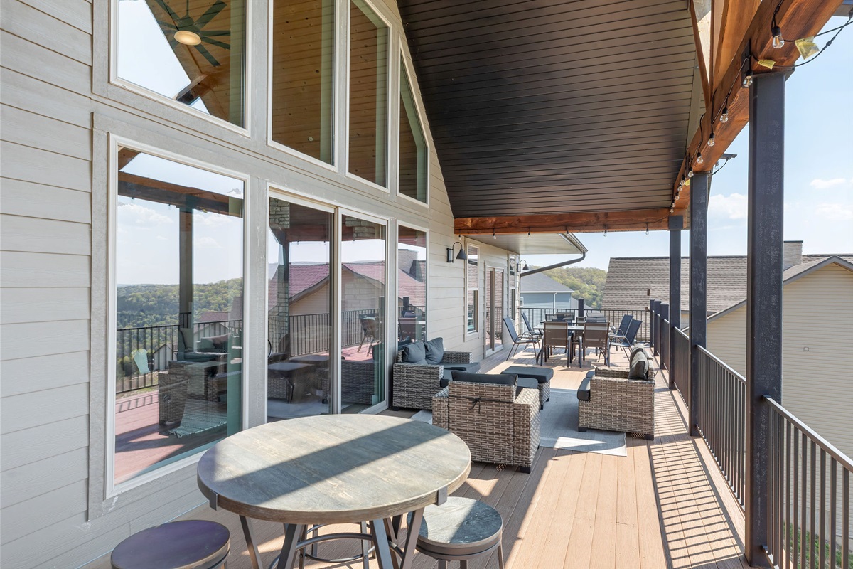 Plenty of outdoor seating to fit everyone!