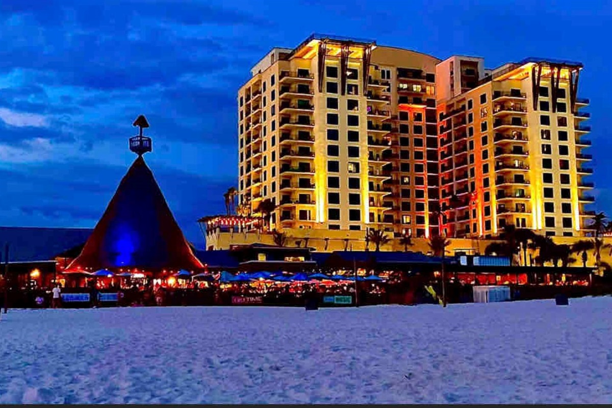 View of building from beach