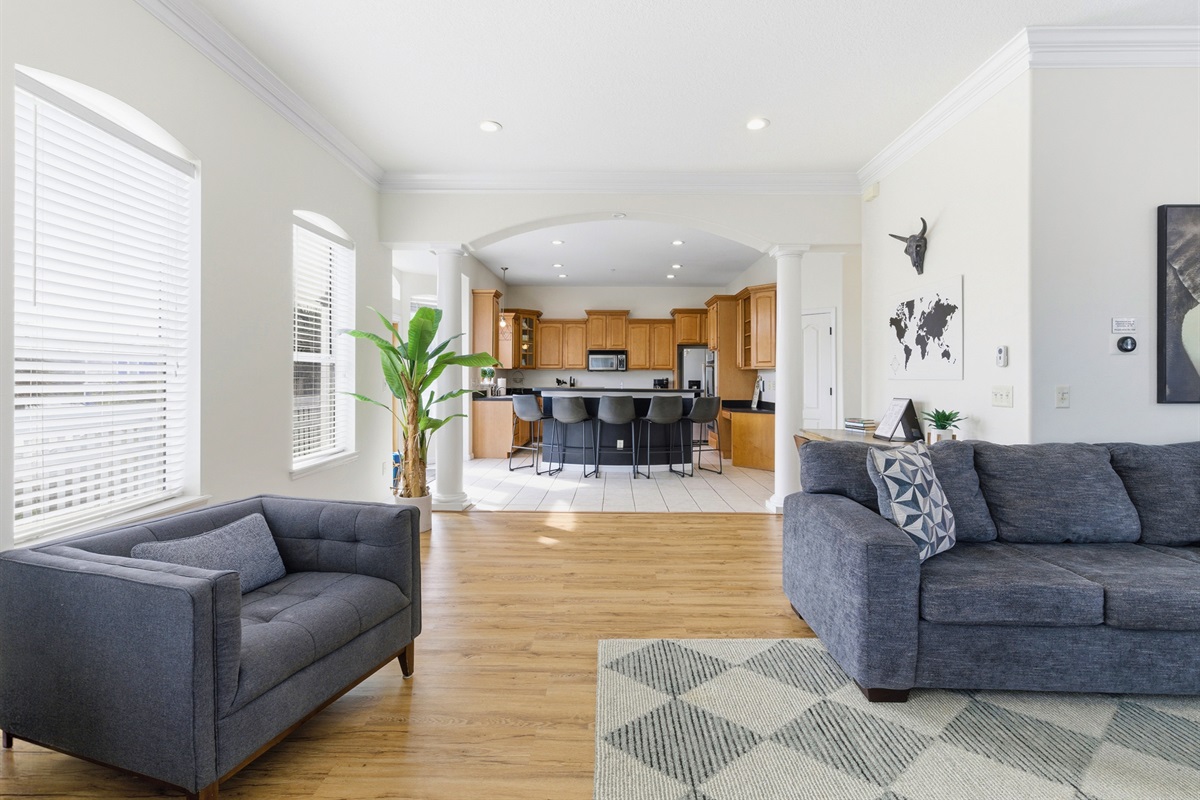 with open floor plan