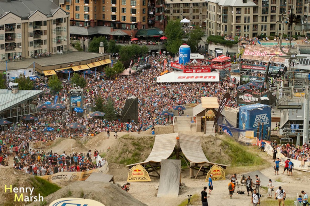 Crankworx’s bike festival is the biggest mountain bike event of its kind and Best Whistler Rentals put you front row to all the action.  photo credit Henry Marsh
