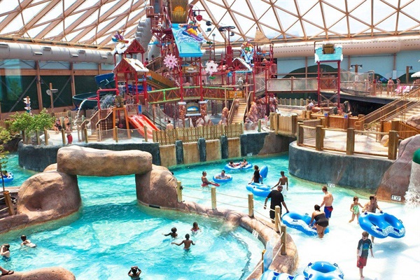 Massanutten's water park, just 5 minutes away!  This is the indoor section (open year-round), but there's also an outdoor section open in the summer.  So fun!