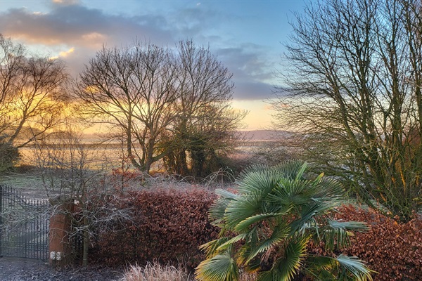 Lovely views over the fields.