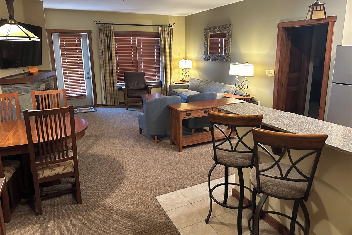 Large open floor plan.