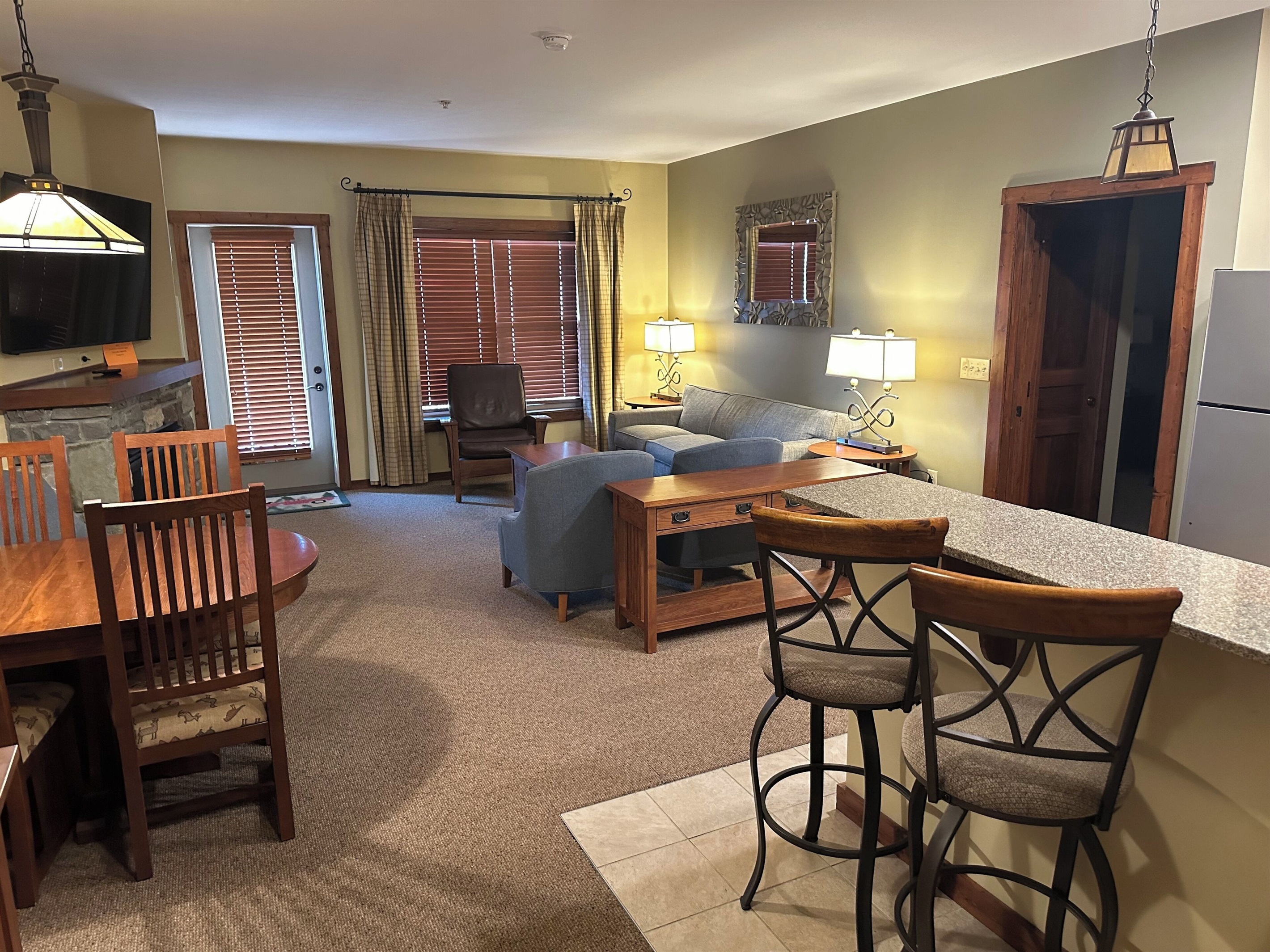 Large open floor plan.