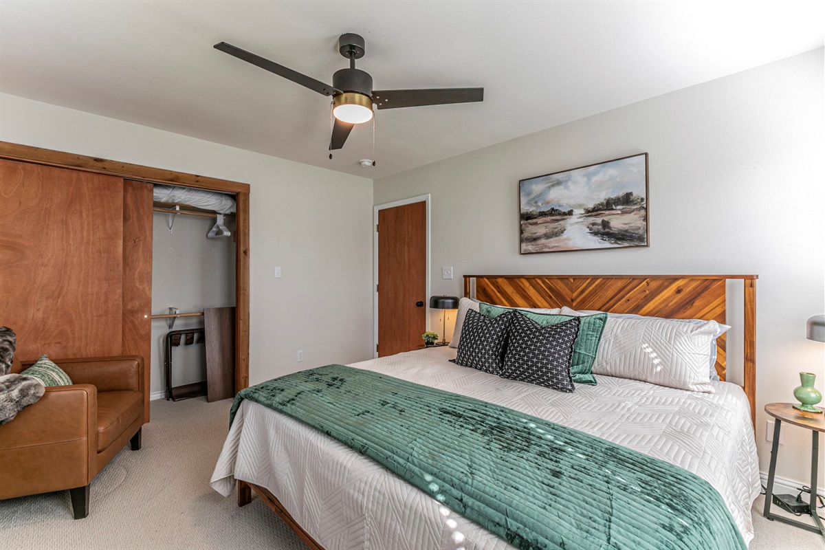 Main floor king master bedroom