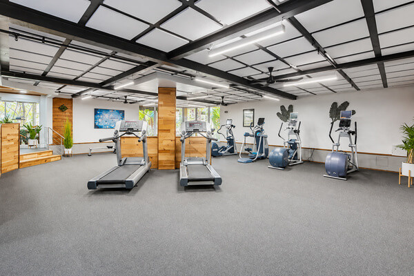 Recently remodeled fitness center