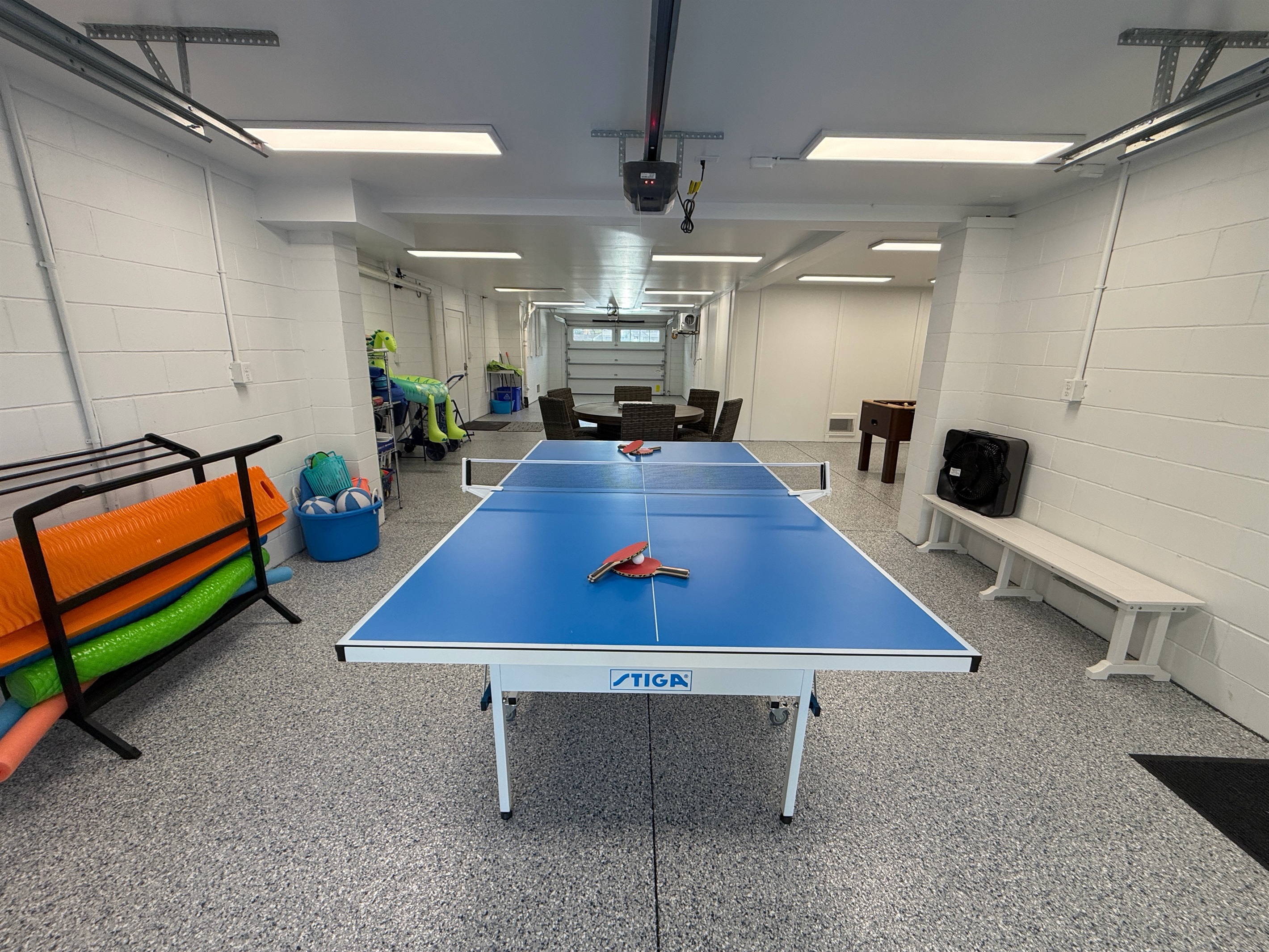 Ping pong in garage | Cameron by the Sea | 3203 Cameron | Isle of Palms, SC | IOP Escapes