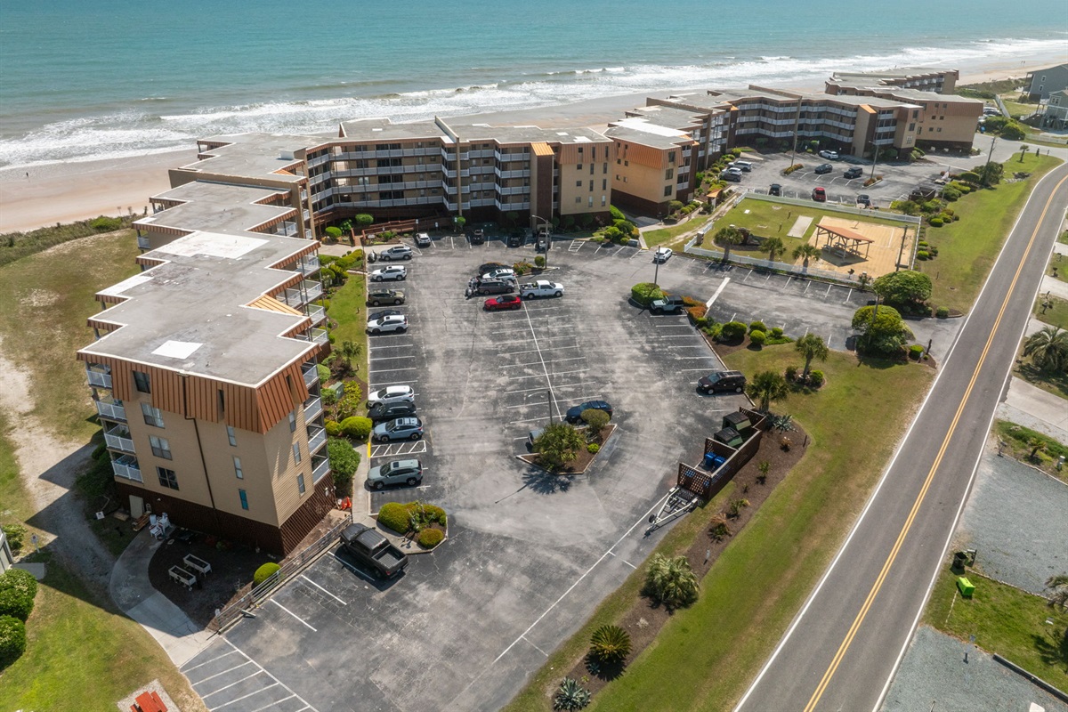 Topsail Dunes Building 1 with easy access and on-site parking