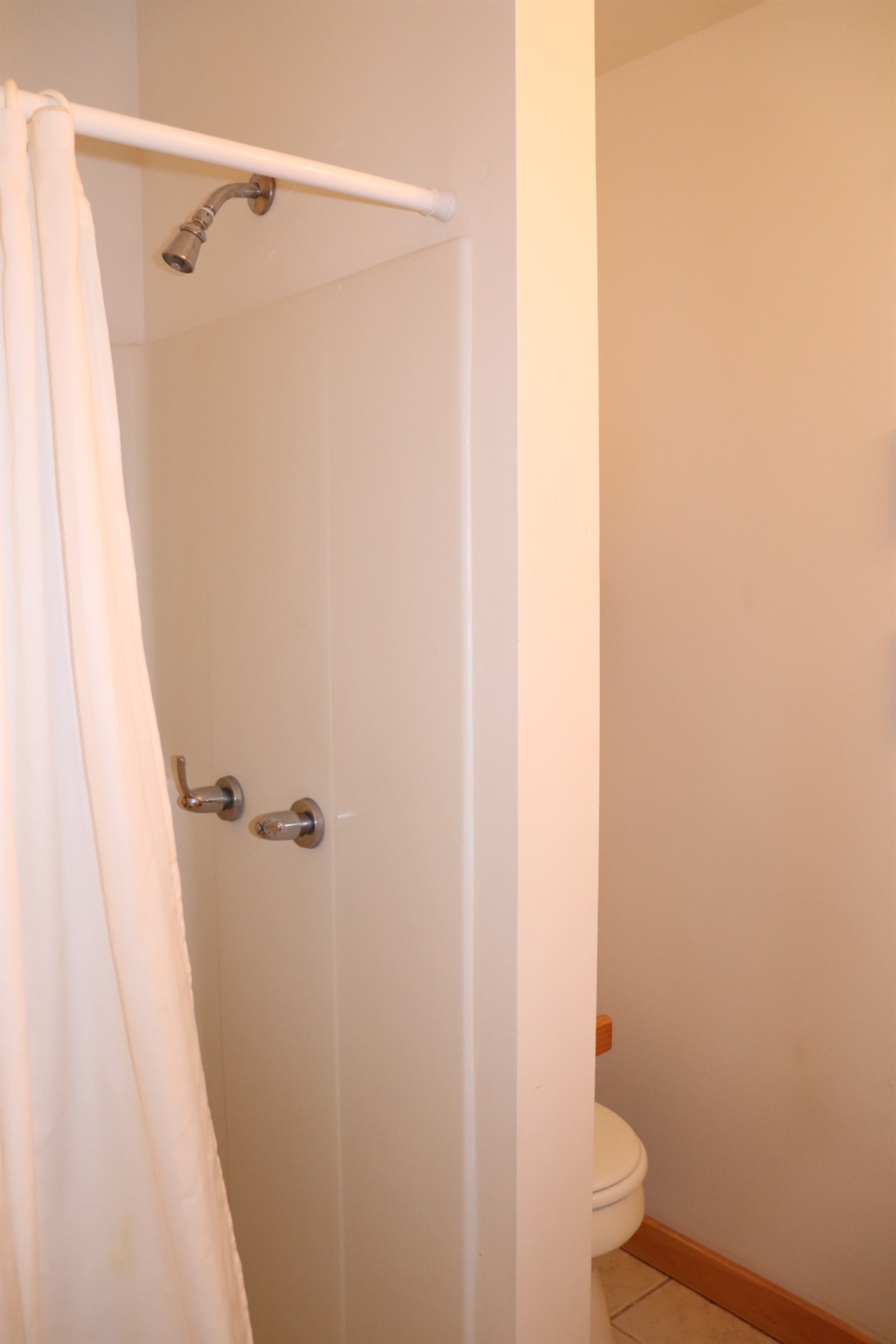 Shower in the bathroom.