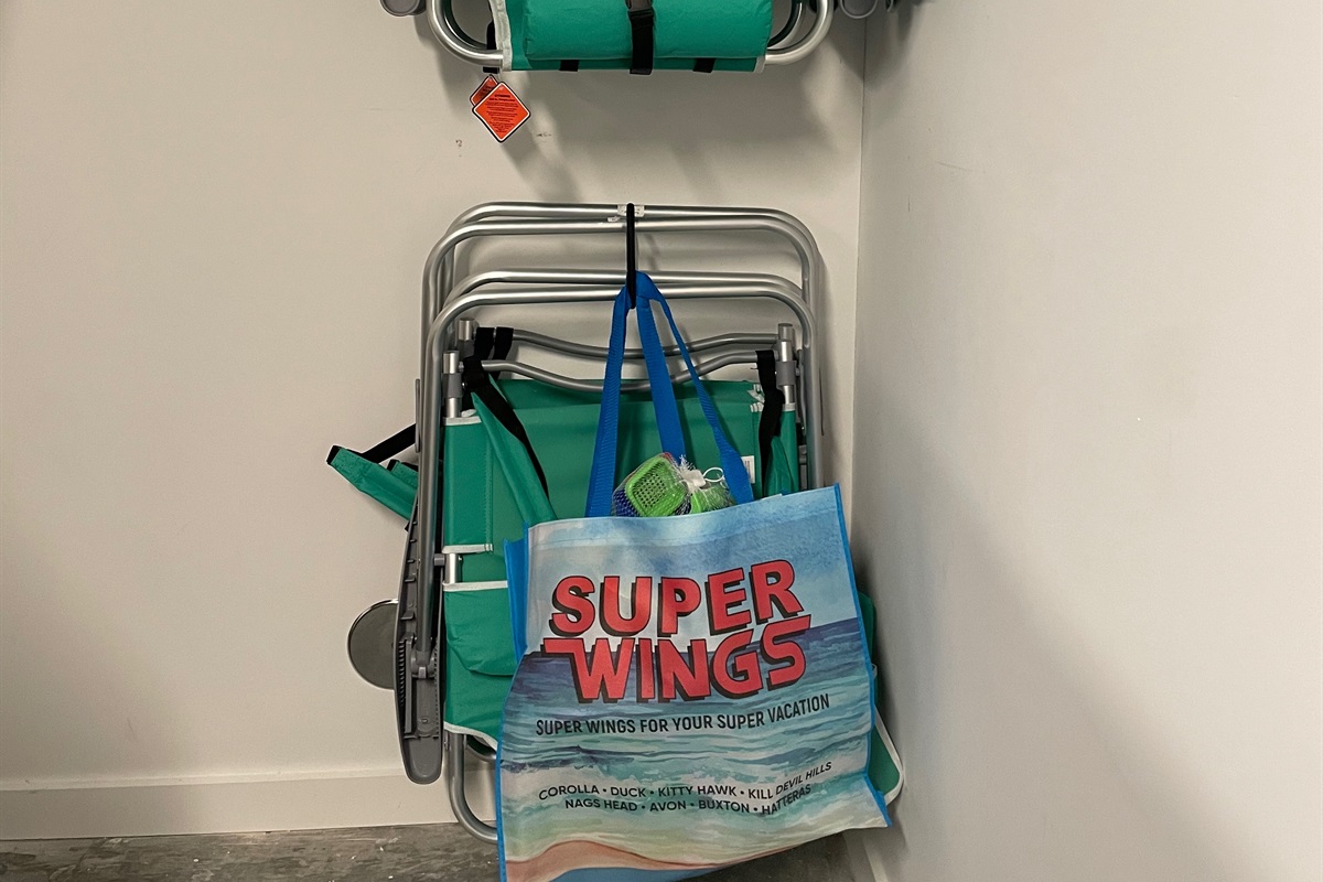 Beach chairs and beach cart provided!