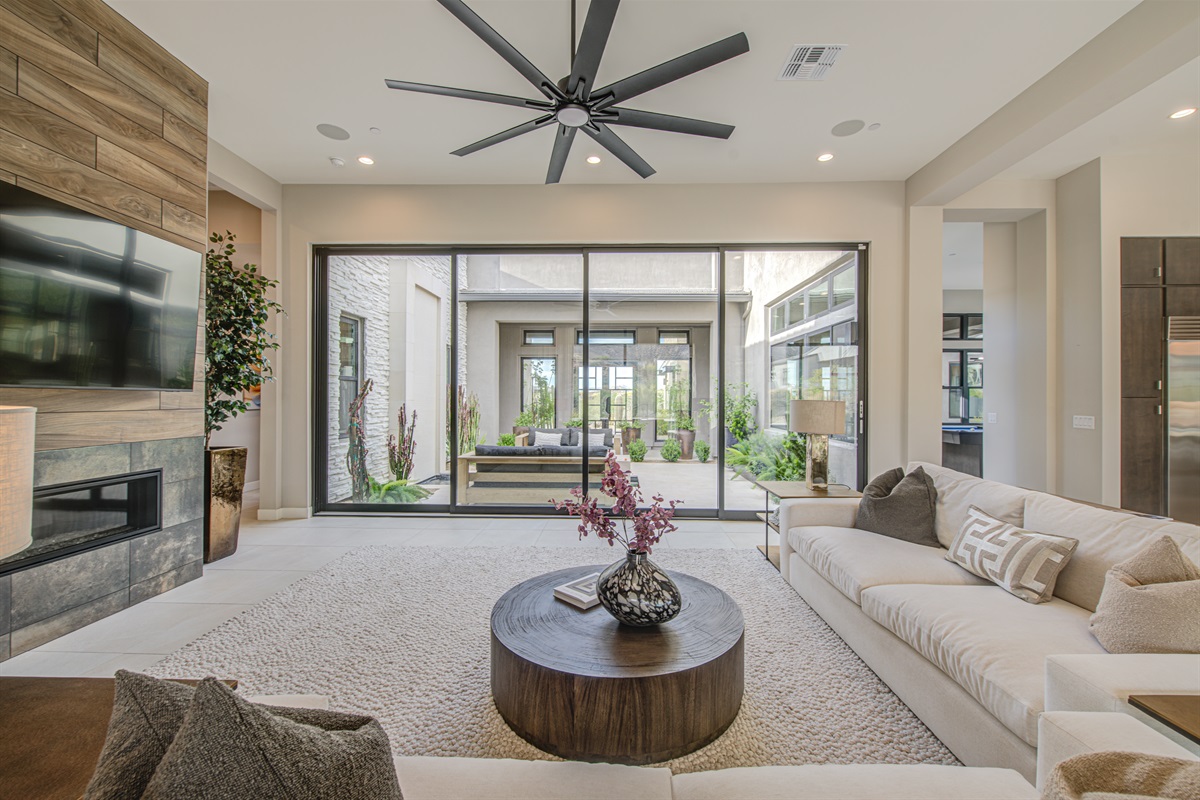 This meticulously designed home offers a sanctuary for up to 10 guests.