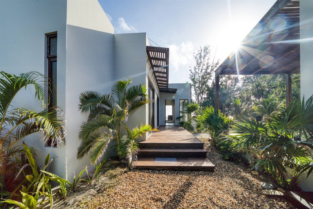 Front door of Villa A