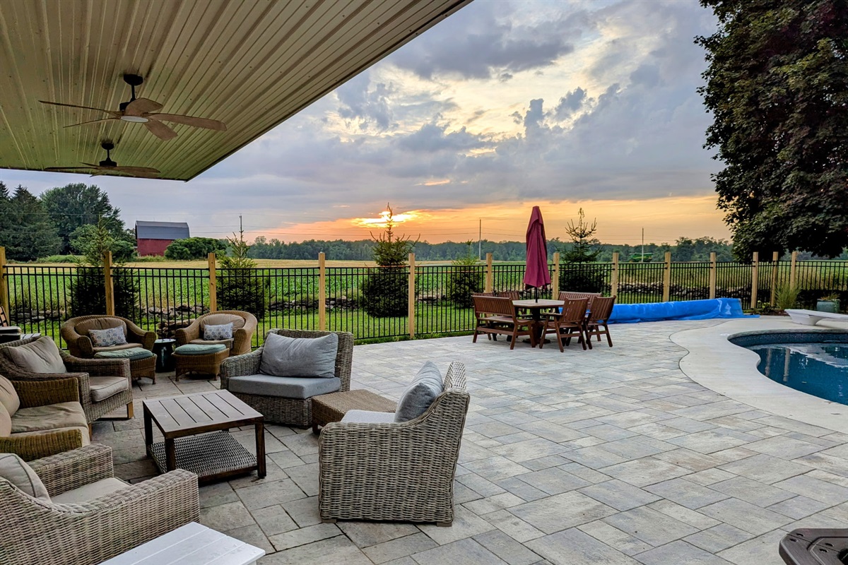 Patio and Pool Area