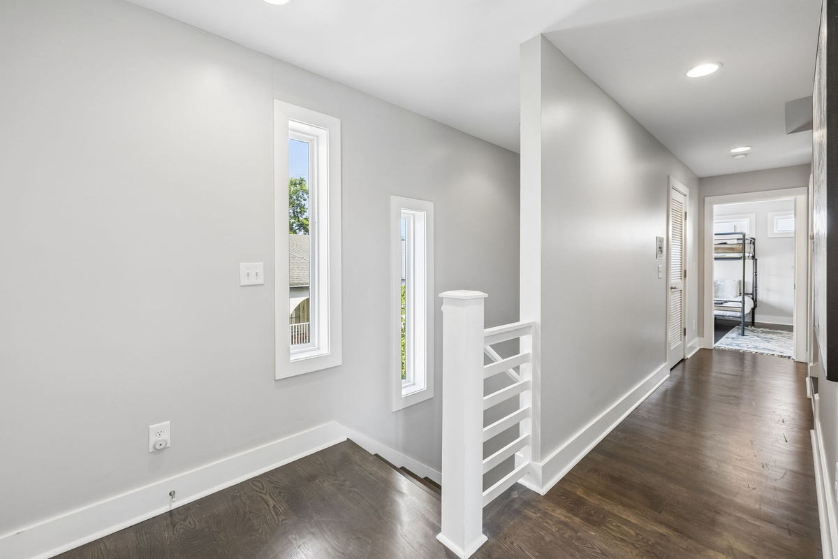 Plenty of room upstairs for everyone to have their own space on their own schedule.