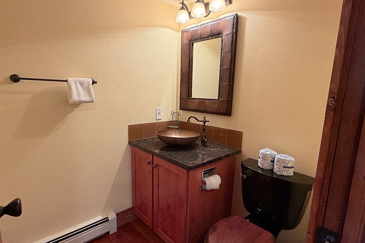 Half bathroom on main level