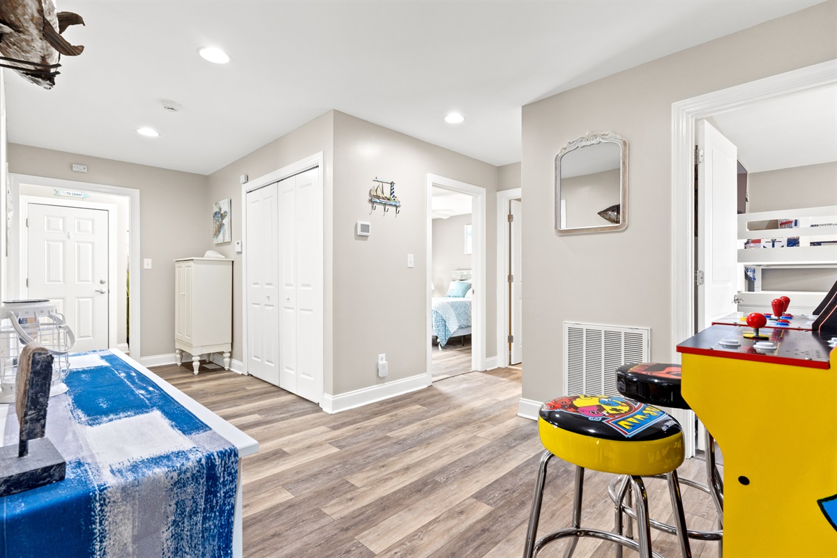 second floor hallway/laundry