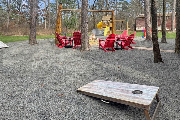 Backyard oasis right up against the Ouachita National Forest.