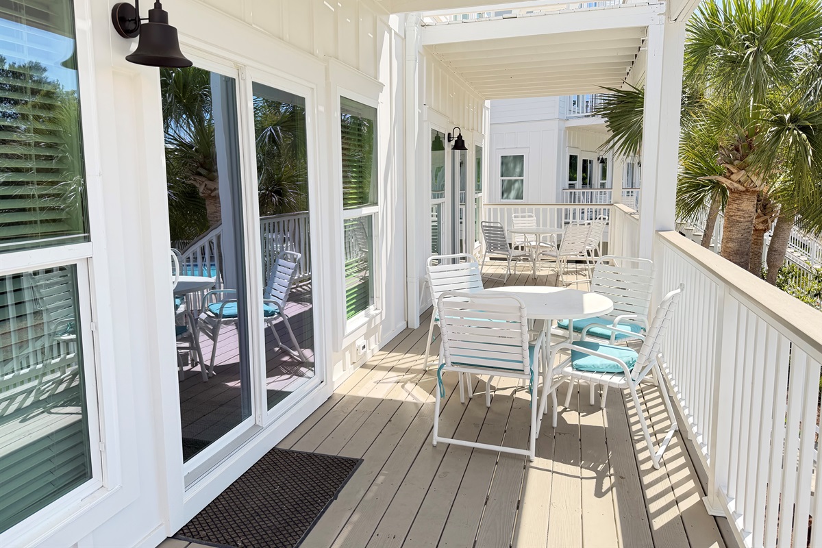 First-floor balcony