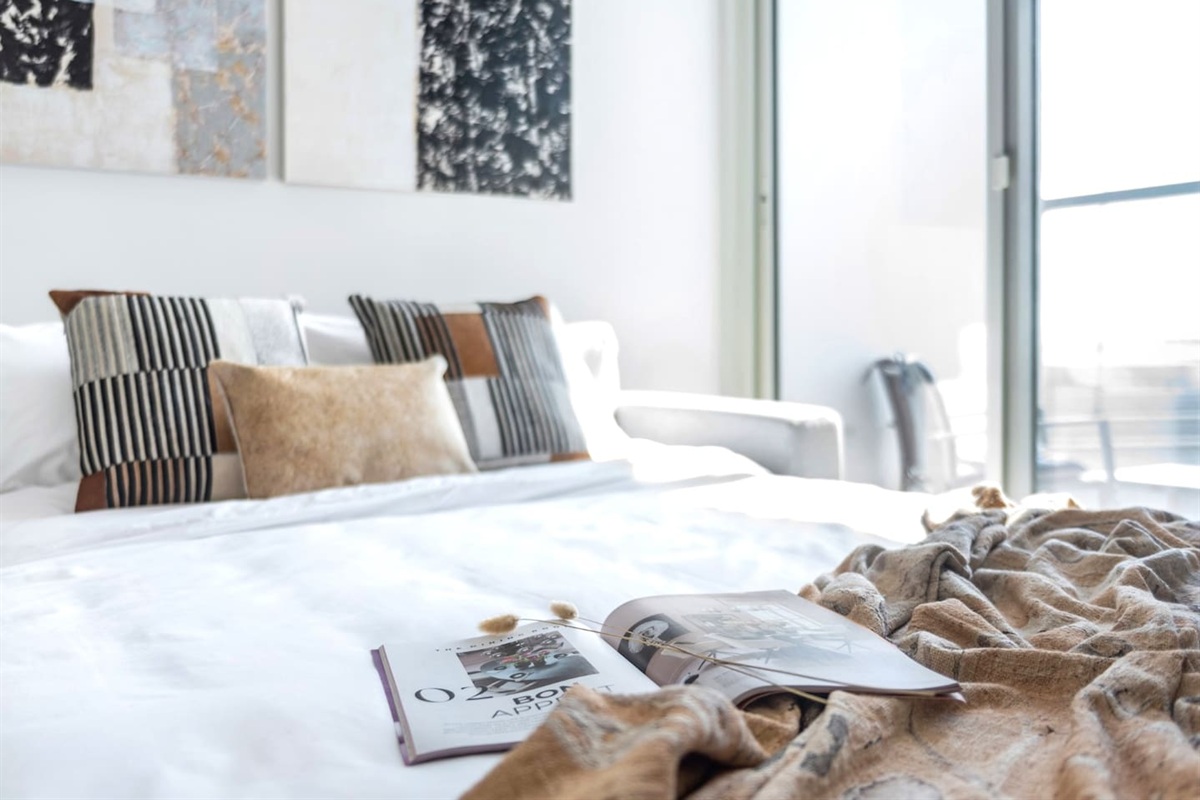 Cozy up on the spacious sofa bed, perfect for relaxing as family!