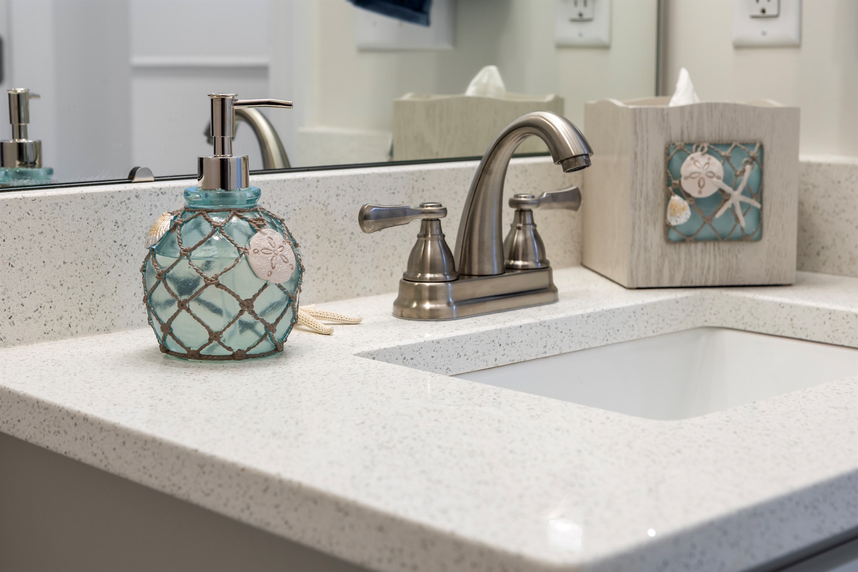 Basic soaps and amenities provided to start your stay!