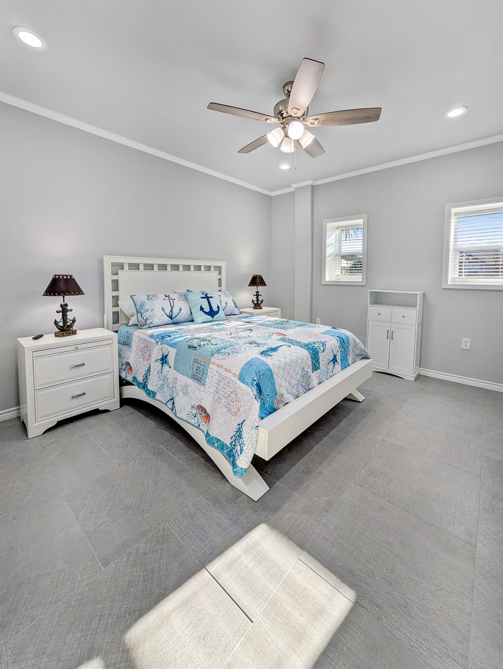 Bedroom one shares a bath