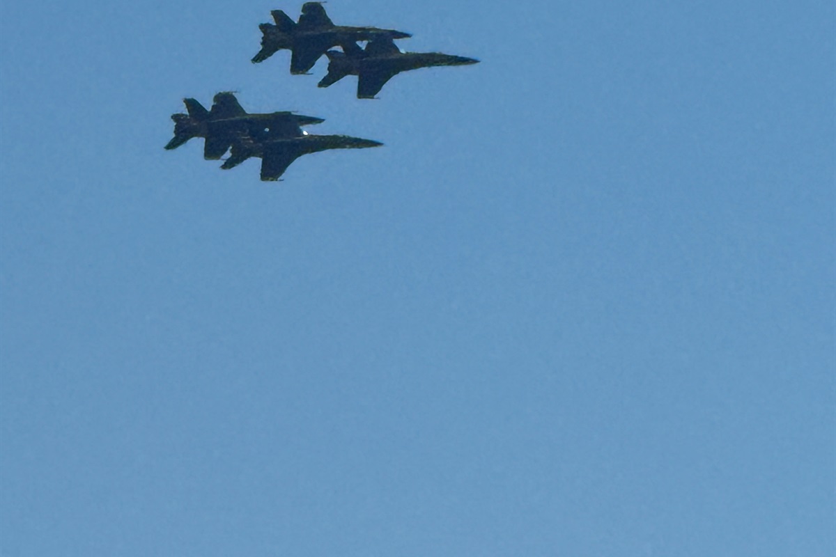 Watch the Blue Angels practice on most Tuesdays and Wednesdays from the unit