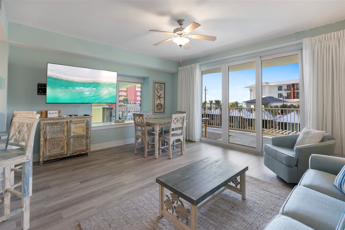 Gulf Views from Living Room