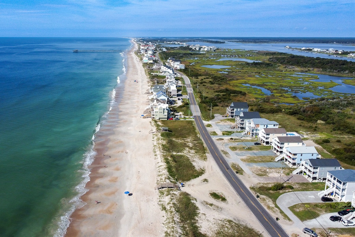 North Topsail Beach, looking south