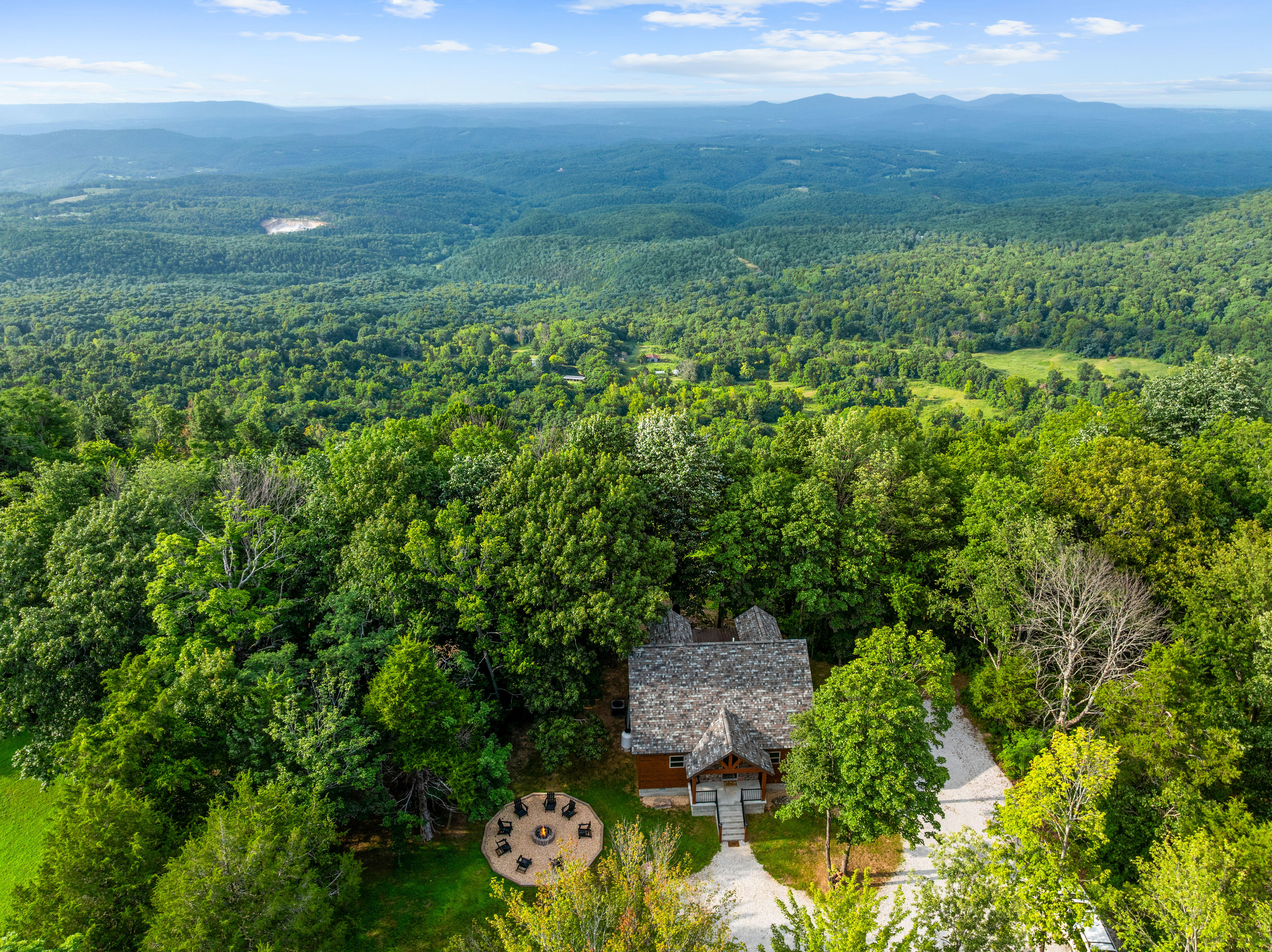 Drone View Of The Property