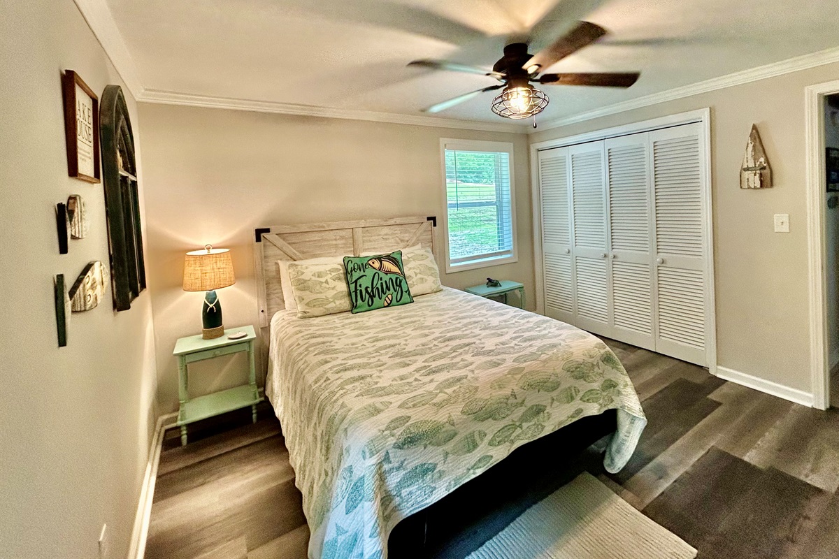 Bedroom #2 with a queen bed