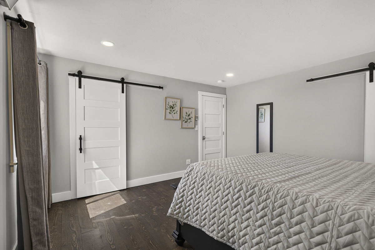 Master bedroom upstairs.