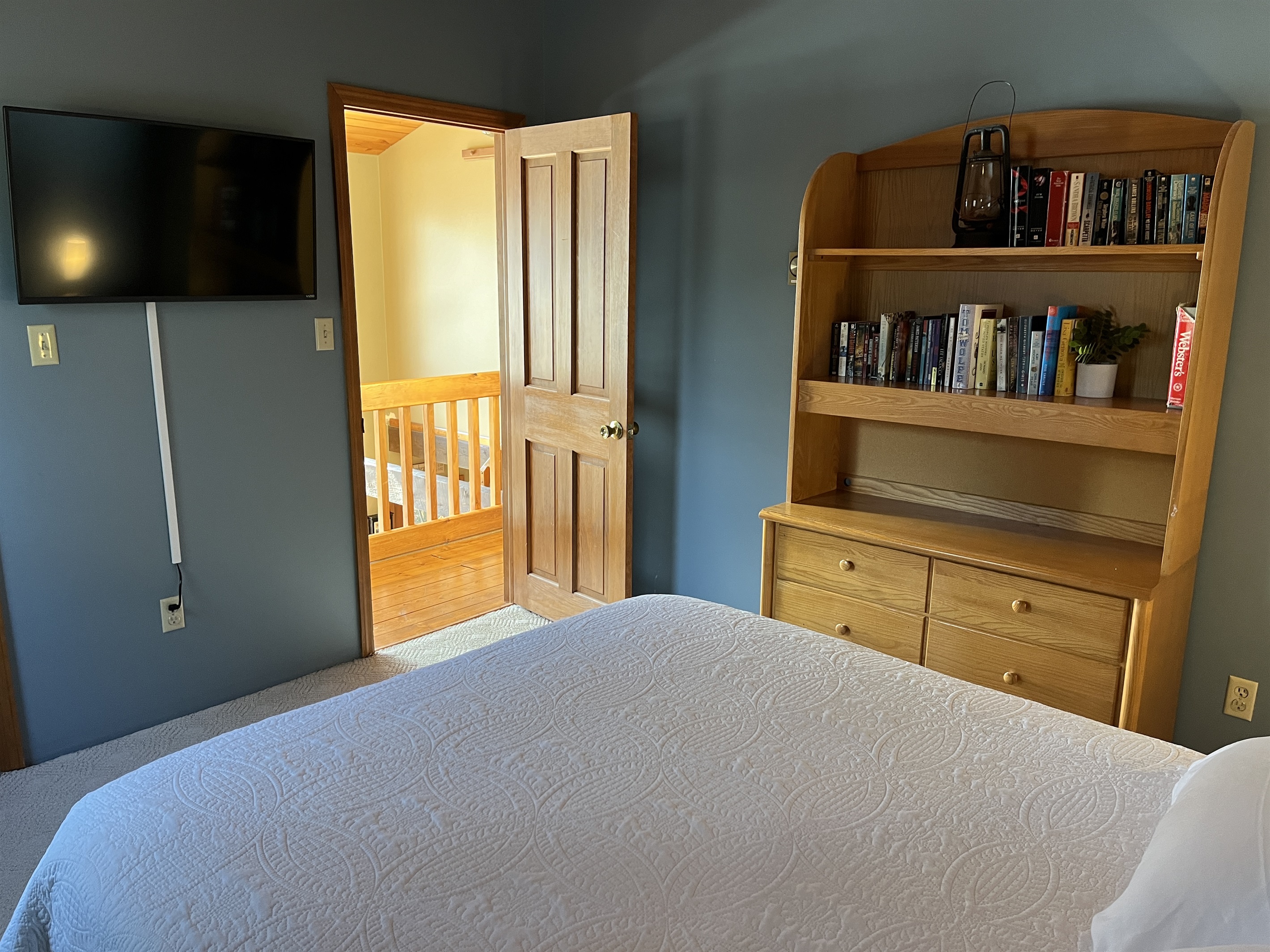 Camp Havon 2nd floor bedroom #3 located at the end of the hallway.