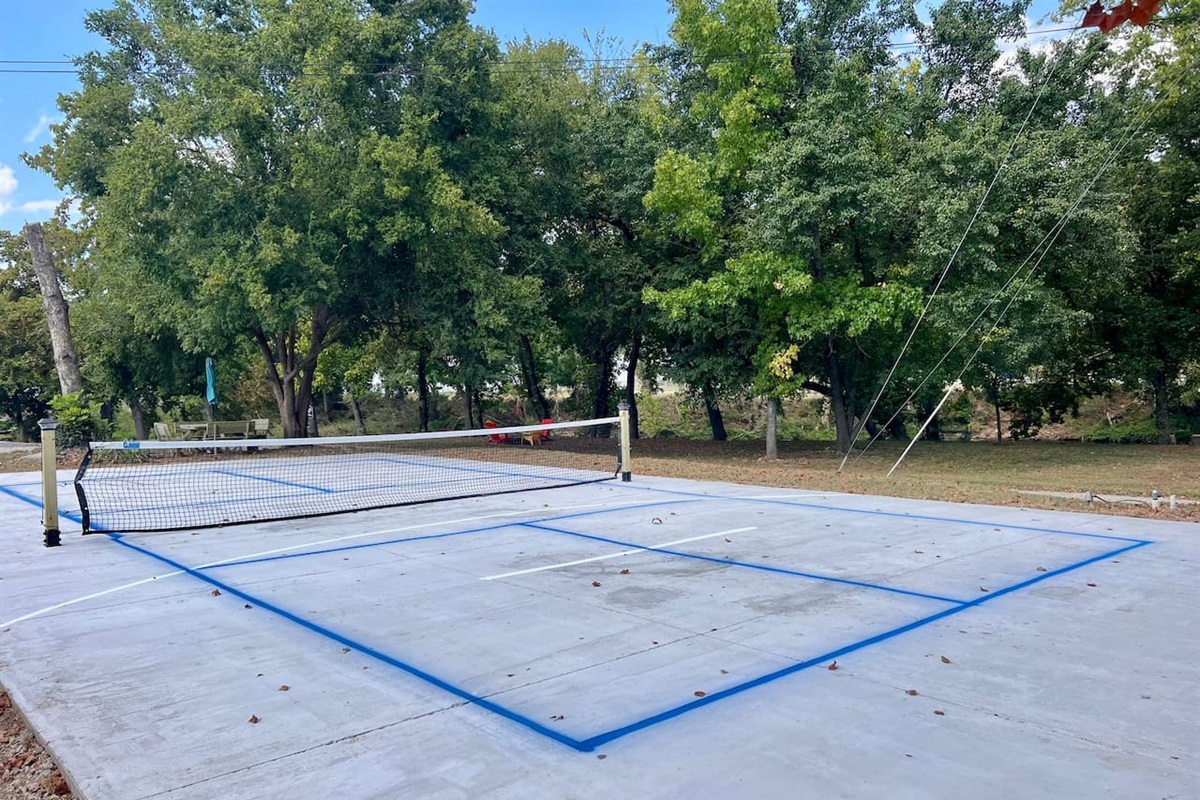 Pickleball. Paddles and balls located in the bar area