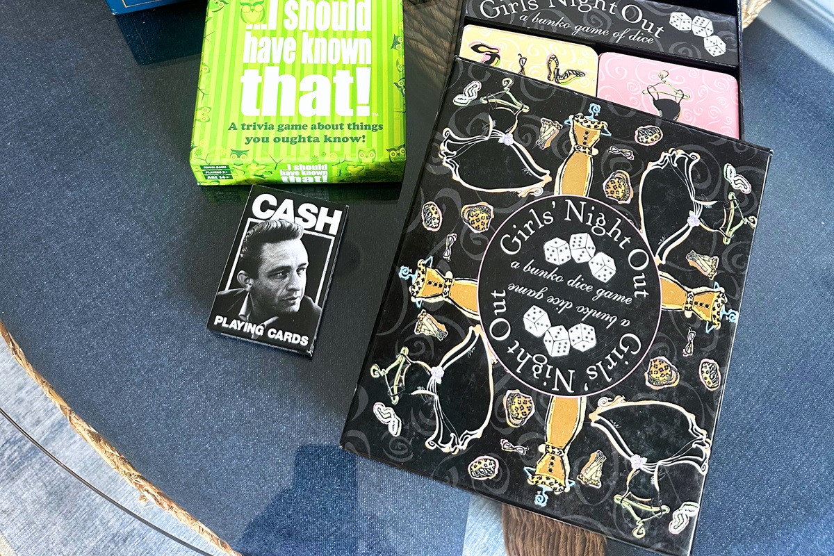 We've equipped the Nashville Scene Suite with some fun games for a night in! 
