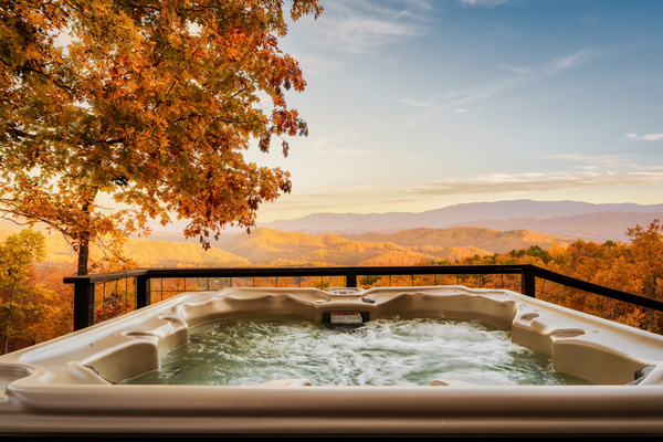 Ready for fall? Enjoy the hot tub with that sweeping long range mountain views. The only thing missing is you.