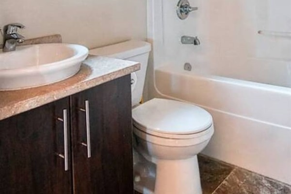 Bathroom with shower and tub